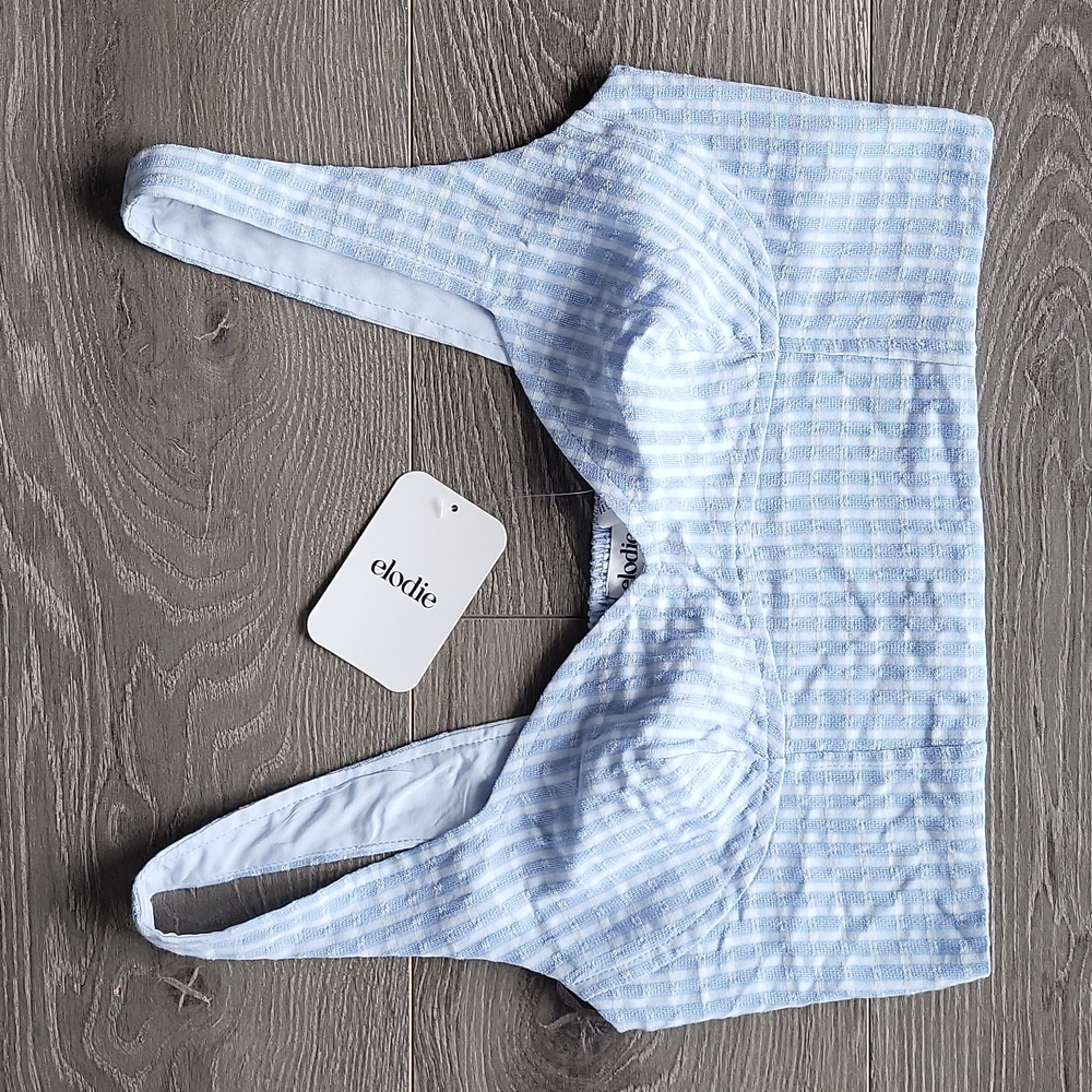 Elodie Blue Crop - S